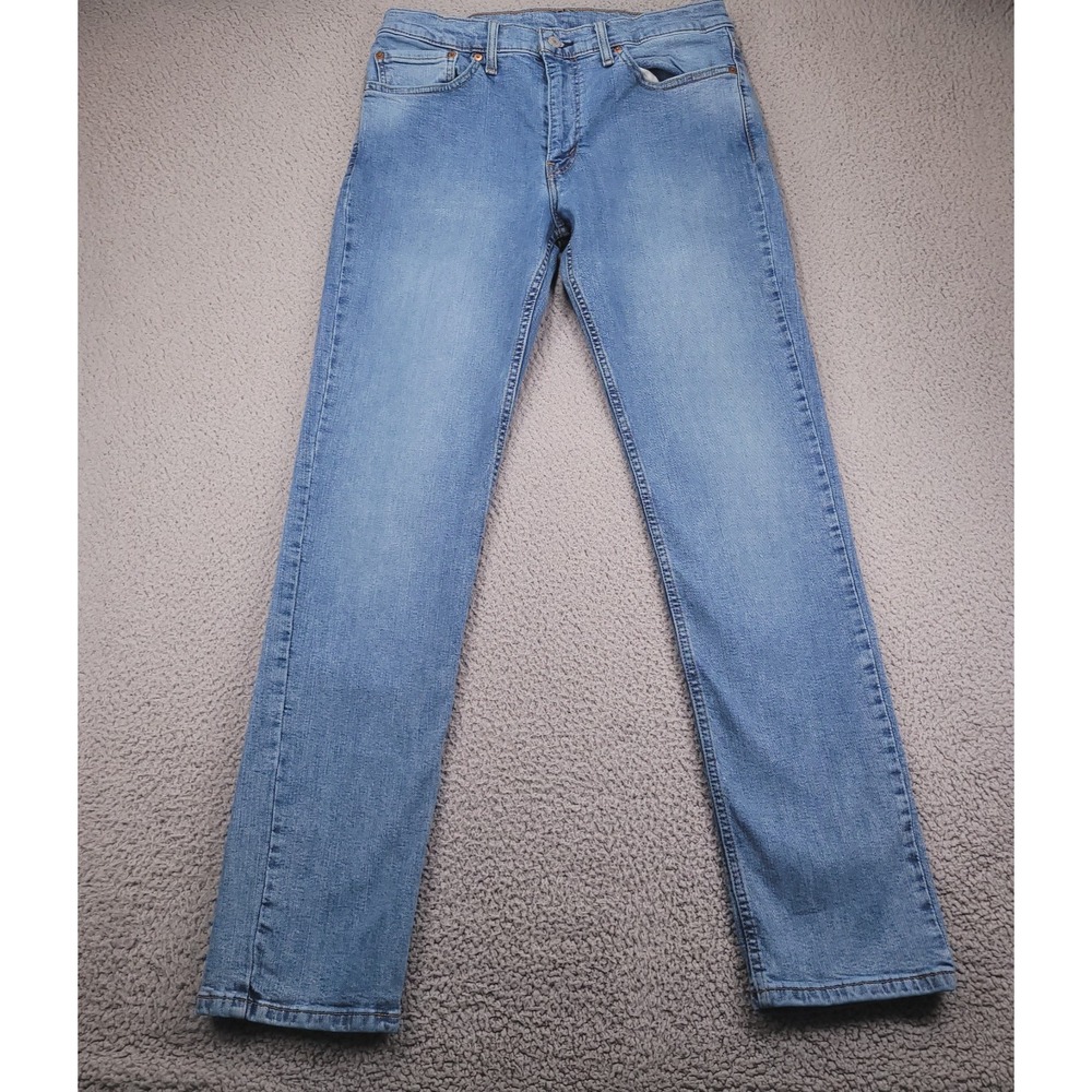 LEVIS 511 Jeans Mens Size 32x33 (Tag 34x34) Slim Leg Low Stretch Blue Wash Denim